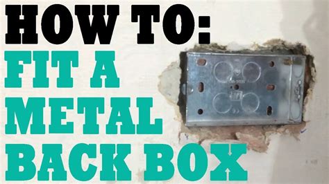 metal back box fitting instructions